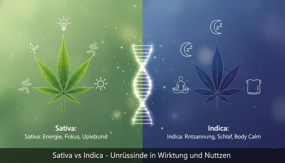 Sativa vs Indica - Unterschiede in Wirkung und Nutzen