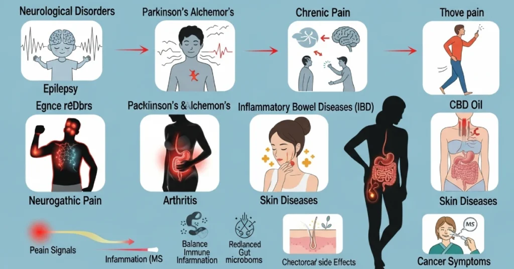 Krankheiten und Krankheitsbilder, die CBD behandeln kann
