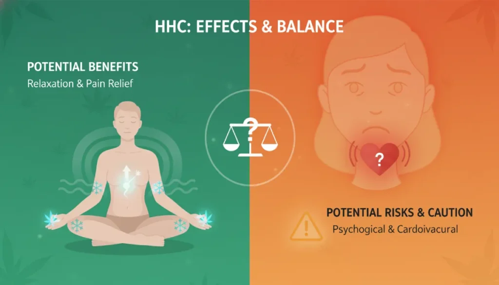 Physiologische Effekte und Risiken von HHC
